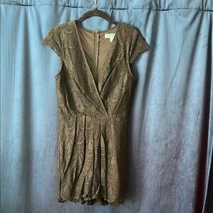 Black Lace V-Neck Romper